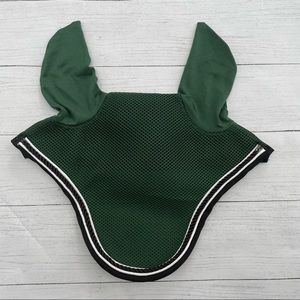 Mesh Horse Bonnet- Green- White/Black